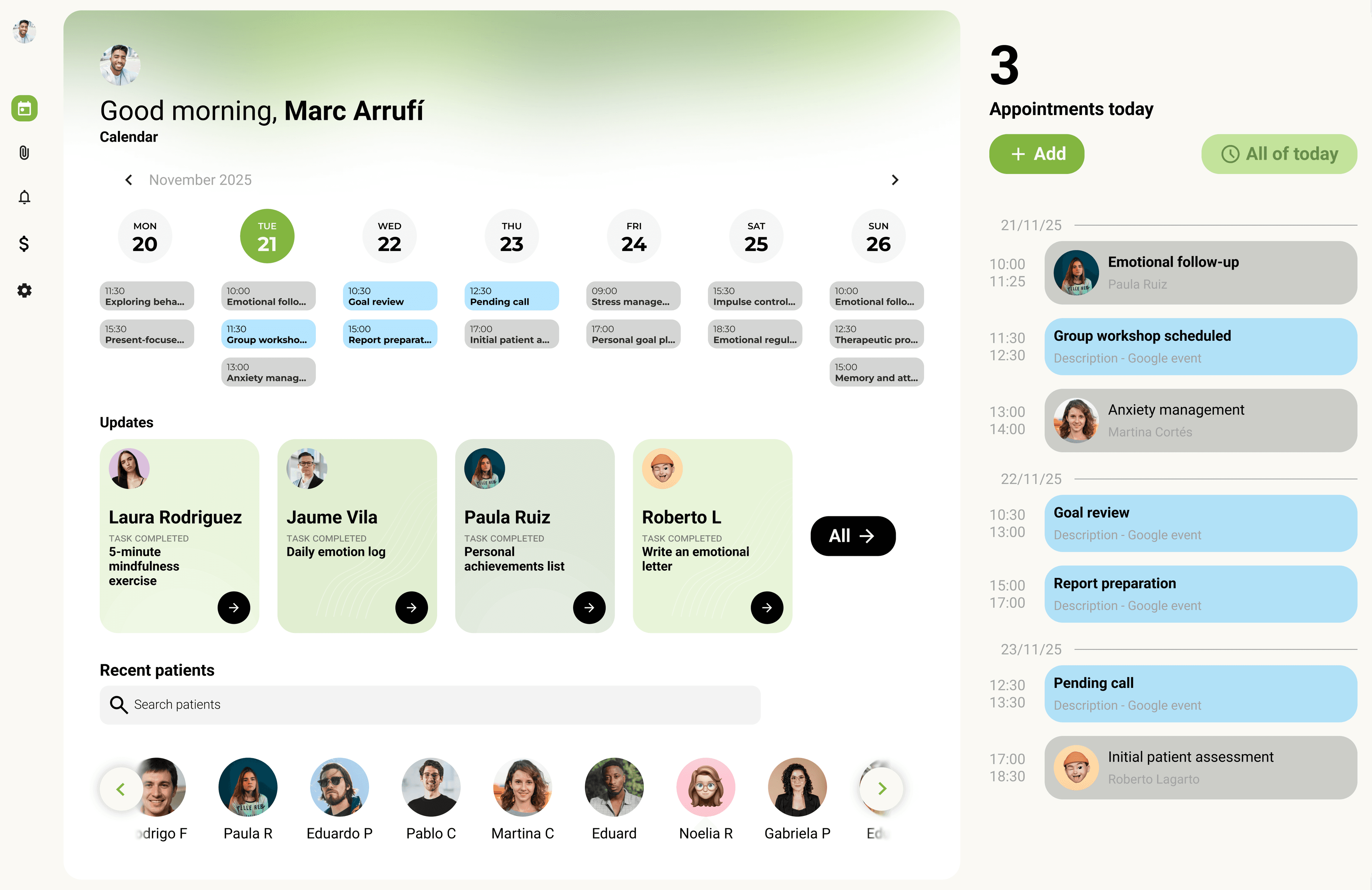 Eyren professional dashboard